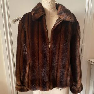 Vintage Faux fur mink jacket